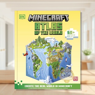 【预售】我的世界：世界地图集 Minecraft Atlas of the World 原版英文儿童绘本进口书籍图书外版正版