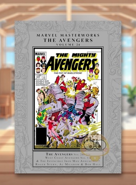 【预售】【Marvel】漫威大师作品复仇者联盟卷24英文漫画精装进口原版书Marvel Masterworks: The Avengers Vol. 24 Stern  Roger