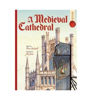 【现货】中世纪大教堂：震撼视觉指南 Medieval Cathedral: Spectacular Visual Guides 原版英文儿童绘本进口书籍图书外版正版
