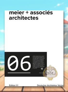 【预售】迈尔+联合建筑师事务所英文建筑设计风格与材料构造进口原版书meier + associés architectes简装Philippe Meier著Deuts