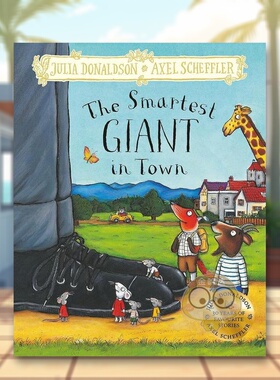 【预售】城里最聪明的巨人英文儿童绘本插画师进口原版书精装The Smartest Giant In Town Donaldson Macmillan Children's Books