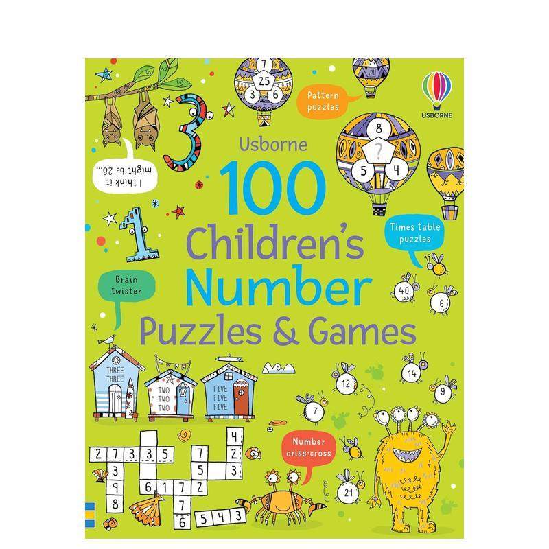 100个儿童数字谜题与游戏 【