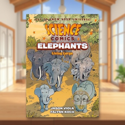 【现货】【科学漫画】大象大型生活英文儿童漫画进口原版书平装9岁-12岁【Science Comics】Elephants Living Largefirst second书