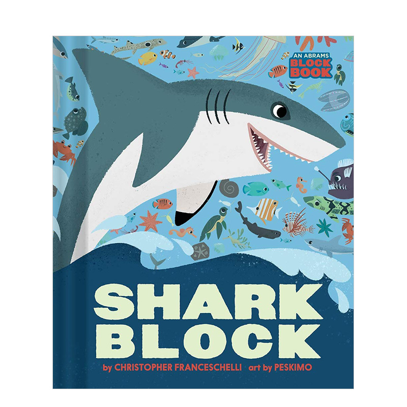 【预售】鲨鱼书Sharkblock 0-3岁儿童趣味阅读纸板翻翻书精美绘本 英文原版 海洋生物认知彩图 书籍/杂志/报纸 原版其它 原图主图