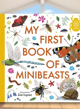 【现货】我的第一本迷你昆虫书My First Book of Minibeasts英文儿童绘本动物生态环保3-6岁精装Zoe Ingram进口原版书Walker Book
