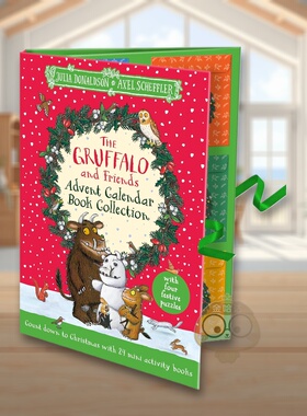 【预售】咕噜牛和朋友们的圣诞倒数日历绘本集：24 本迷你活动书陪你倒数圣诞 The Gruffalo and Friends Advent Calendar Book