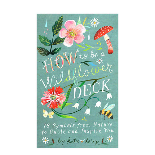 【预售】如何成为一朵野花 How to Be a Wildflower Deck 自然主题英文卡牌书籍寻找答案心灵治愈礼物书 Katie Daisy插画卡牌