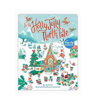 Holly Adventure英文儿童立体书原版 预售 Jolly the 快乐北极 图书外版 North 进口书籍Joel Pop 立体书 Ster Pole