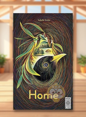 【预售】【法国插画师Isabelle Simler】家英文儿童绘本插画师进口原版外版书精装3-6周岁HomeIsabelle SimlerWide Eyed Edition书
