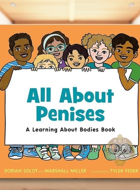 【预售】关于丁丁的一切一本了解身体的书All About Penises A Learning About Bodies Book英文儿童绘本身体认知启蒙3-6岁精装进