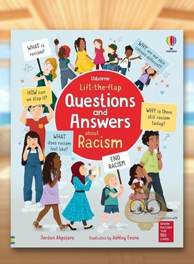 【现货】【翻翻书】种族歧视问答书英文儿童章节书进口原版书纸板书【Lift-the-flap】Questions and Answers about Racism J书籍