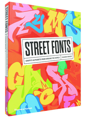 【现货】街头字体 Street Fonts:Graffiti Alphabets from Around the World 涂鸦字母设计 英文创意造型艺术字体平面设计书籍