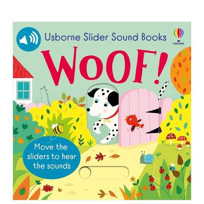 【预售】【滑条发声书】汪~汪！狗狗登场 【Slider Sound Books】Woof! 原版英文儿童趣味