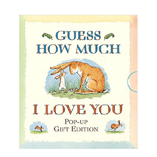 猜猜我有多爱你立体书 Much How Love Pop 英文原版 Pocket Guess You 英语启蒙早教进口童书 儿童3D立体翻翻书 现货