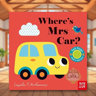 【现货】汽车小姐在哪里Where’s Mrs Car英文儿童趣味3-6岁纸板书Ingela P Arrhenius进口原版书Nosy Crow UK613书籍图书外版正版