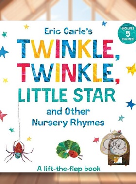 【预售】【Eric Carle】一闪一闪亮晶晶和其他旋律英文儿童趣味进口原版外版书Twinkle, Twinkle, Little Star and Other Nurser书