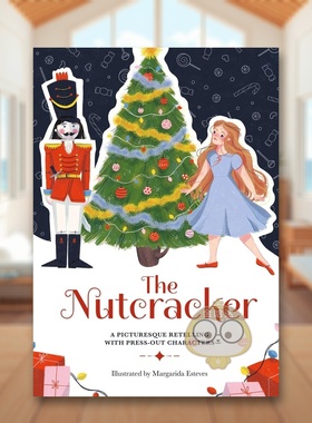 【预售】纸上风采胡桃夹子礼物书【Paperscapes】The Nutcracker英文儿童绘本IP系列3-6岁精装Lauren Holowaty进口原版书Welbeck书