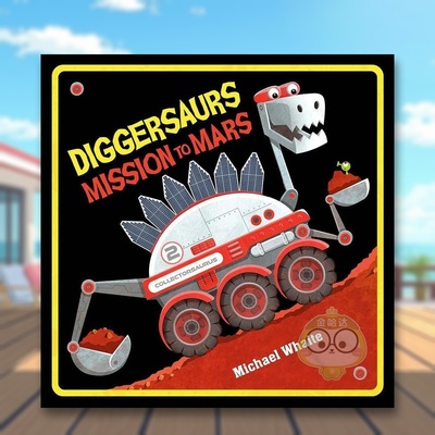 【预售】【挖掘龙】火星任务 第3部英文儿童绘本进口原版外版书精装【Diggersaurs】 Mission to MarsMichael WhaiteRandom Hous书