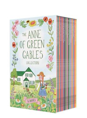 【预售】安妮系列故事珍藏套装：青少改编版（16册盒装） The Anne of Green Gables Collection 原版英文儿童故事 儿童经典文学进