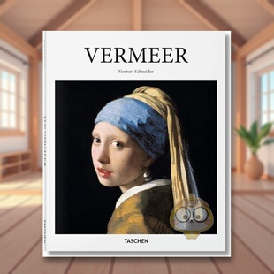 【预售】Vermeer 约翰内斯 维米尔 风俗绘画 荷兰画派 画家原版 戴珍珠耳进口书籍图书外版正版