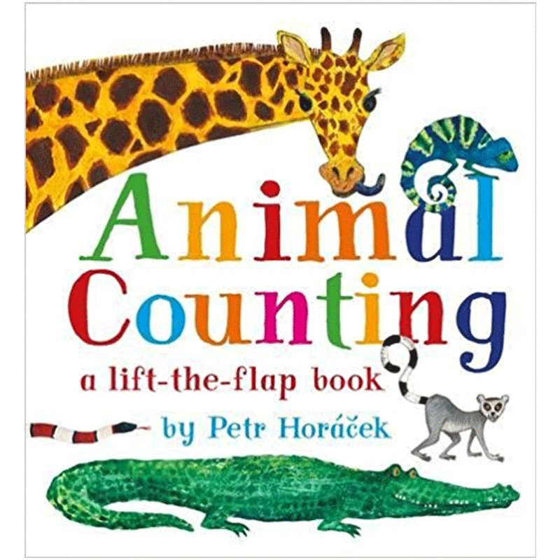 【现货】lift-the-flap animal counting动物数数 英文儿童翻翻读物