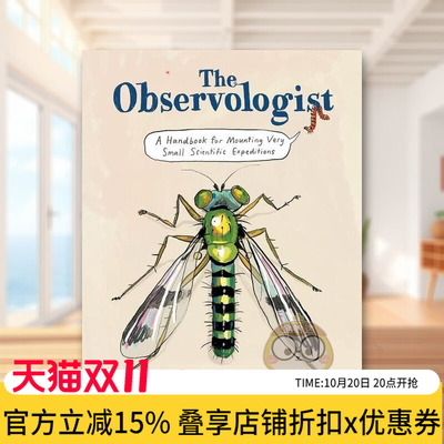 【现货】观察家：小型科学考察手册英文儿童绘本动物生态环保进口原版外版书精装3-6周岁The Observologist: A Handbook for Mou书