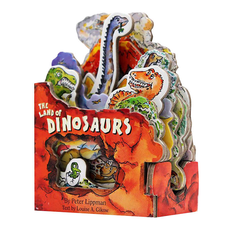 【现货】【Mini-House Book迷你屋书】恐龙的国度 英文原版儿童纸板趣味书书籍进口
