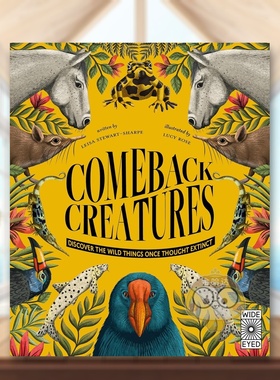 【预售】奇迹重生：重现曾被认定灭绝的野生动物 Comeback Creatures 原版英文儿童绘本