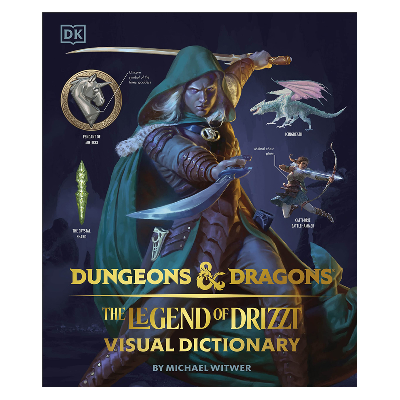 【预售】龙与地下城：Drizzt 的传说 Dungeons & Dragons The Legend of Drizzt Visual Dictionary 原版英文插画原画 书籍/杂志/报纸 生活类原版书 原图主图