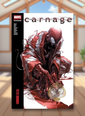 【预售】屠杀现代史诗合集：屠杀美国 Carnage Modern Era Epic Collection: Carnage U.S.A. 原版英文漫画书