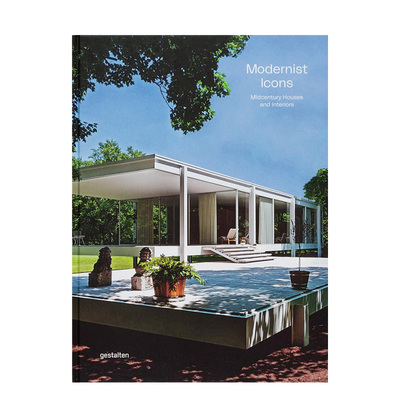 【预售】现代主义偶像:中世纪住宅和室内设计 Modernist Icons: Midcentury Houses and Interiors英文室内设计原版图书外版进口