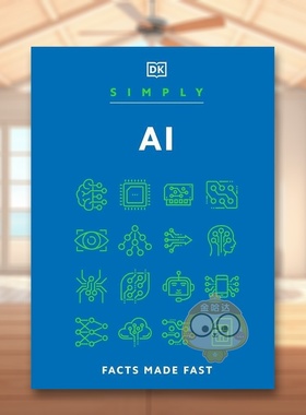 【预售】简单人工智能（简明史）英文社会科学DK进口原版书精装14岁以上Simply AIDK书籍图书外版正版