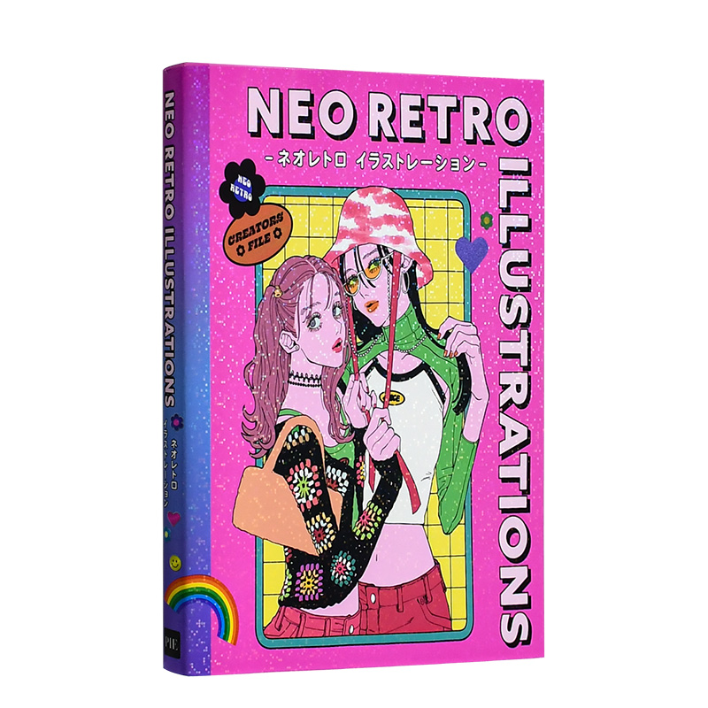 【现货】NEO RETRO ILLUSTRATIONS新复古插图插画书表现怀旧与创新国际版日本原装进口图书-封面