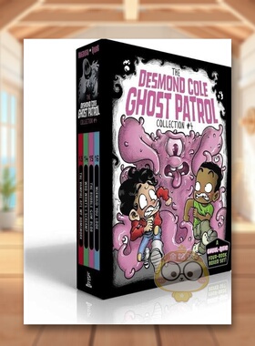 【现货】德斯蒙德科尔幽灵巡逻队系列4册盒装英文儿童故事进口原版书9岁-12岁The Desmond Cole Ghost Patrol Collection #4 (Bo书