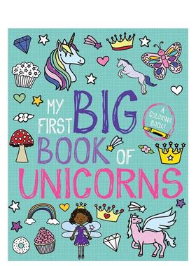 【预售】我的涂色启蒙书：独角兽 My First Big Book of Unicorns 原版英文儿童趣味