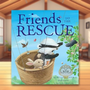 需要营救 Res书 The Read 预售 让我们一起阅读 Together 外版 朋友英文儿童绘本IP系列进口原版 书平装 Friends Let’s