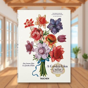Masterpieces 现货 Garden 原版 伊甸园：植物插图杰作 Illustration TASCHEN 英文插画原画进口书籍图 Botanical Eden.
