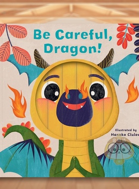 【现货】【小小动物面孔】小心有龙！英文儿童趣味进口原版书纸板书【Little Faces】Be Careful, Dragon! Carly Madden著wor书籍