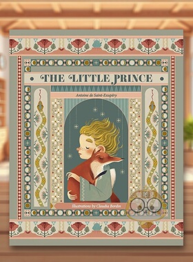 【预售】 小王子The Little Prince英文青少年读物3-6岁精装Antoine De Saint-Exupery进口原版书White star8738书籍图书外版正版