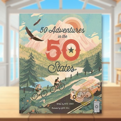 【现货】在美国50个州的50次冒险【The 50 States】50 Adventures in the 50 States英文儿童绘本交通工具城市人文Kate Siber精装