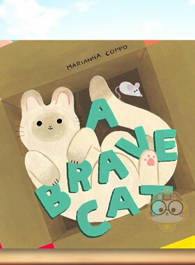 【预售】【意大利插画师Marianna Coppo】一只勇敢的猫英文儿童绘本插画师进口原版外版书精装A Brave CatMarianna CoppoChronic书