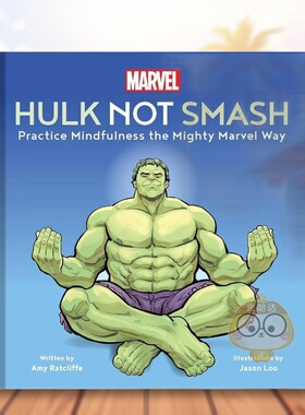 【预售】漫威绿巨人英文漫画图书精装进口原版外版书14岁以上Marvel Hulk Not Smash Ratcliffe  Amy Chronicle Books书籍正版