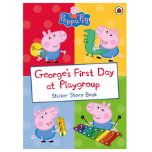 Playgroup 第一天 pig First 英文儿童绘本 英文版 预售 Day 绘本小猪佩奇George’s peppa 粉红猪小妹乔治在幼儿园