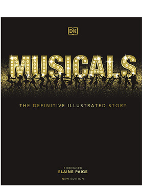 【预售】DK音乐百科 音乐剧：完整插图故事 2021新版Musicals 英文原版彩图 舞台剧音乐剧历史 歌舞舞台书籍进口