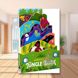 【现货】丛林之书The Jungle Book英文儿童艺术启蒙3-6岁纸板书Cynthia Alonso进口原版书Happy Yak711263406书籍图书外版正版