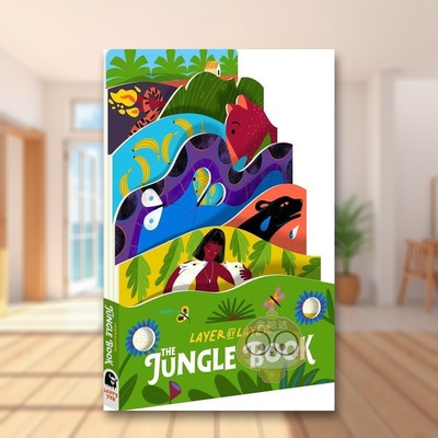 【现货】丛林之书The Jungle Book英文儿童艺术启蒙3-6岁纸板书Cynthia Alonso进口原版书Happy Yak711263406书籍图书外版正版