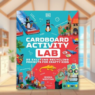 Activity 预售 书精装 Lab 硬纸板英文儿童趣味进口原版 WestingDK DK活动实验室 书籍图书正版 外版 CardboardJemma