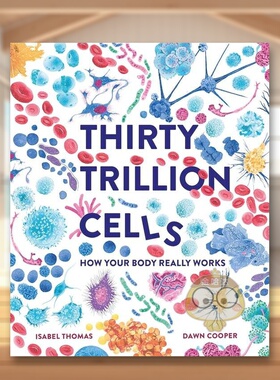 【现货】30万亿个细胞:人体是如何运作的英文儿童绘本知识百科进口原版外版书精装3-6周岁Thirty Trillion Cells: How Your Body书