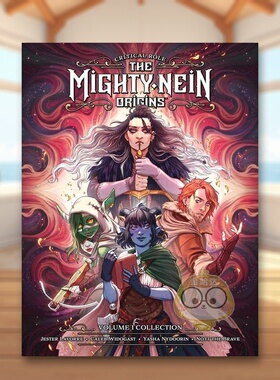 【预售】关键角色强大的奈因起源图书馆版卷1英文漫画进口原版书精装14岁以上Critical Role: The Mighty Nein Origins Library E