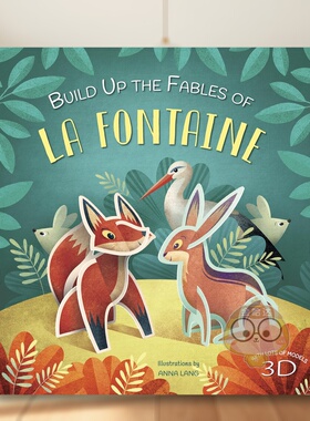 【预售】拉封丹寓言立体书 Build Up the Fables of La Fontaine 原版英文儿童趣味进口书籍图书外版正版